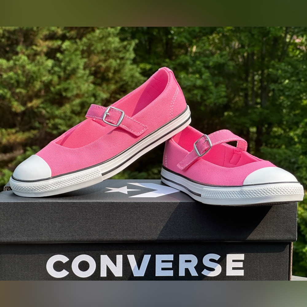 NEW Converse Youth CTAS Mary Jane Pink Canvas Casual Sneaker - Sizes 13, 1, 2, 3